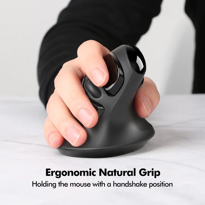 Micropack MP-V03W USB-C USB-A Dual Receiver Vertical Wireless Mouse